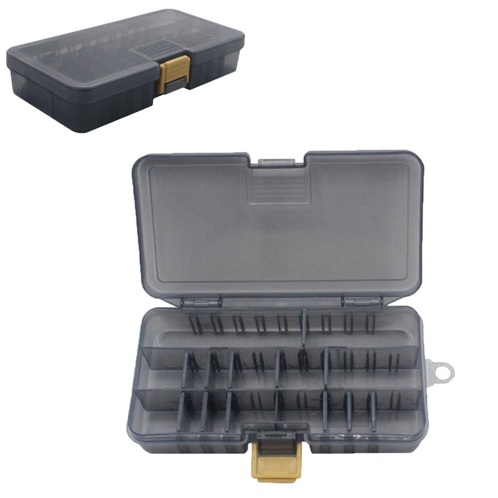 2PCS Clear Transparent Lid Fishing Lure Storage Case Fishing Lure Box for Anglers