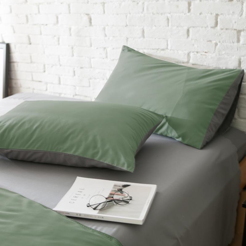 Наволочки в скандинавском стиле однотонные 47x74 см (Пара) для домашнего текстиля