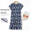 Plus Size Summer Women Nightdress Short Sleeve Cute Cartoon Sleepwear Sweet O Neck Nightgowns Pyjamas Lady's Cotton Sleepdress