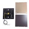 3D Printer Heated Bed Kit Aluminum Heated Bed and Double Sided PEI Texture 3D Printer Build Plate