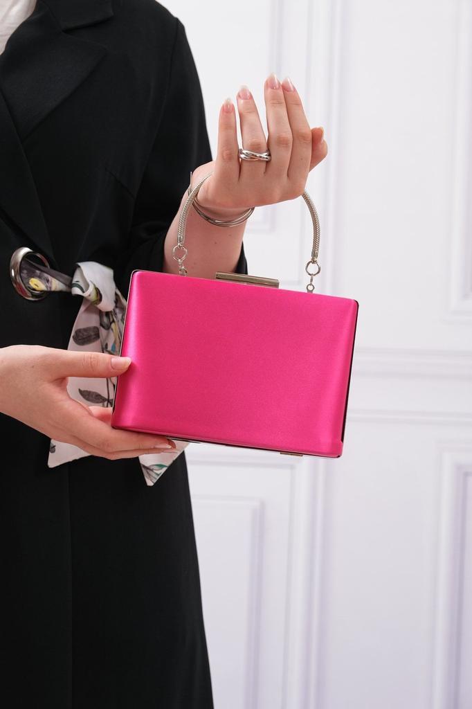 Women's Stylish and Useful Evening Dress Bag Women's Powder Fabric Evening Dress Clutch Portfolio Bag