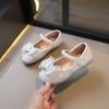 Girls' Shoes Aisha Crystal Princess Shoes Korean Version Soft-Soled Rhinestone Single Shoes Spring And Summer New Baby Girl Leather Shoes