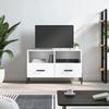 VidaXL TV Stand High Gloss White 80x36x50 Cm Engineered Wood 828982