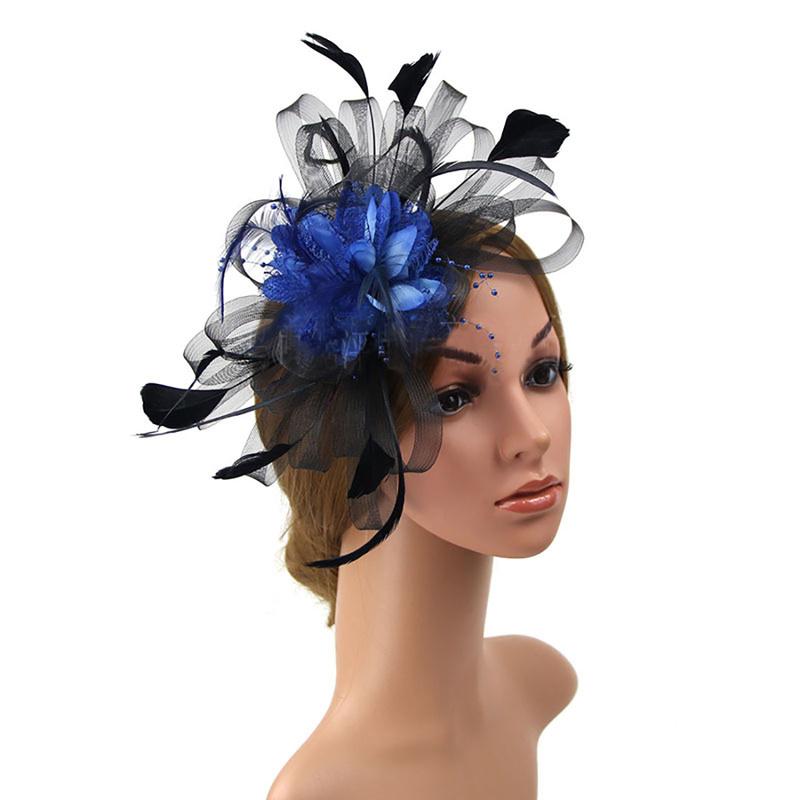 Large Wedding Feather Hair Fascinator On Headband Ladies Day Royal Ascot Races Aliceband Net