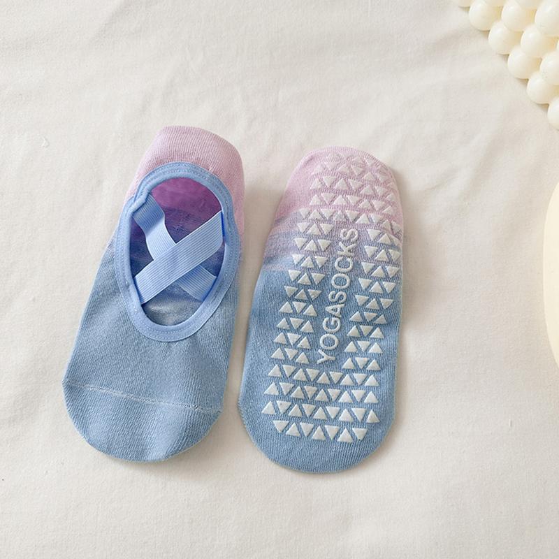 Хлопковые невидимые носки-лодочки градиентного цвета, профессиональные противоскользящие носки для фитнеса, йоги, носки для пилатеса, спортивные носки для тренажерного зала и фитнеса