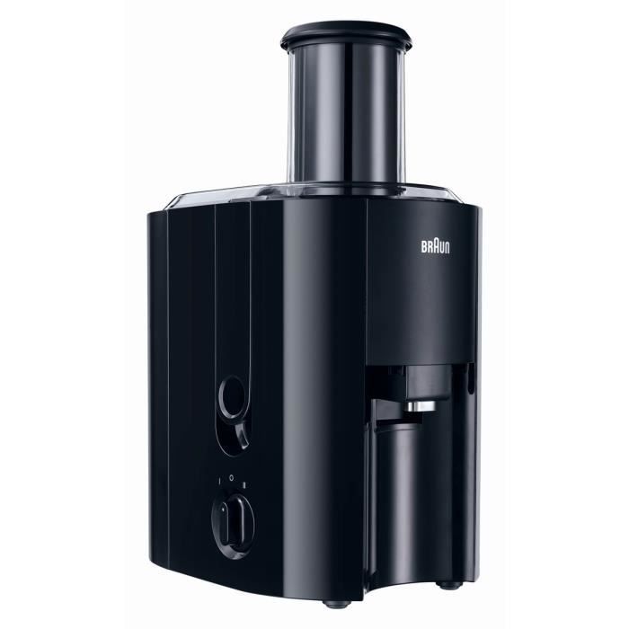 BRAUN J300 MultiQuick 3 Juicer - Black - 2 Speeds - 2L Pulp Container - Fast Pressing System