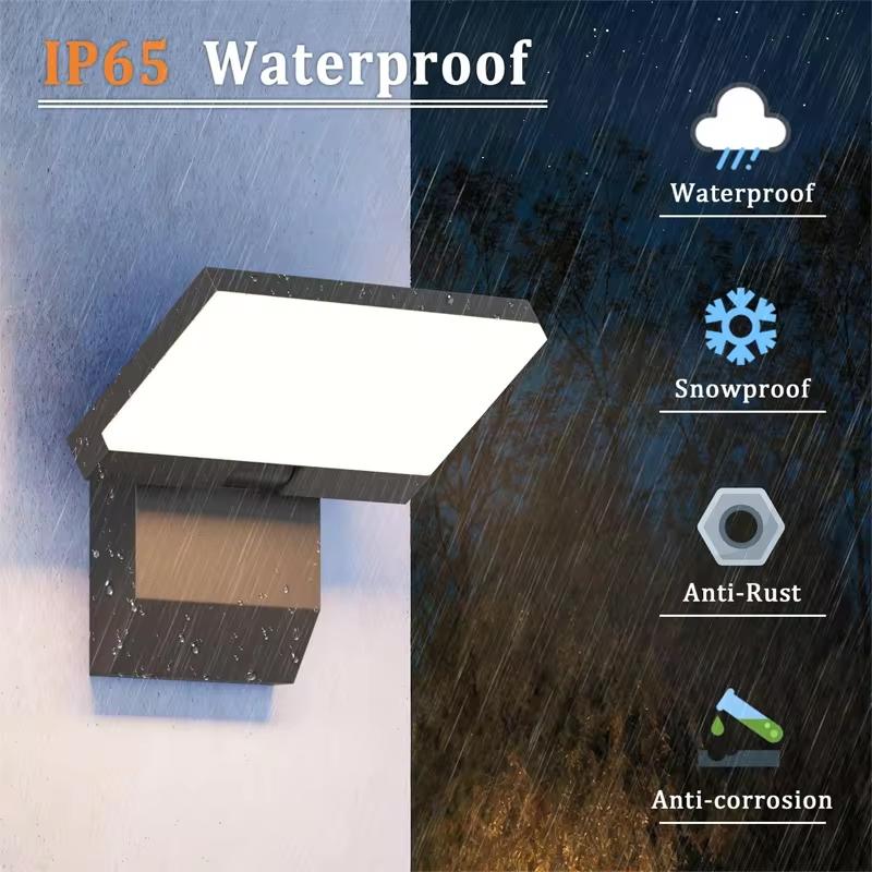 IP65 Waterproof Sensor Wall Lamp LED Outdoor Wall Light Adjustable Angle wall Lights Aluminum Alloy Entrance Corridor Balcony