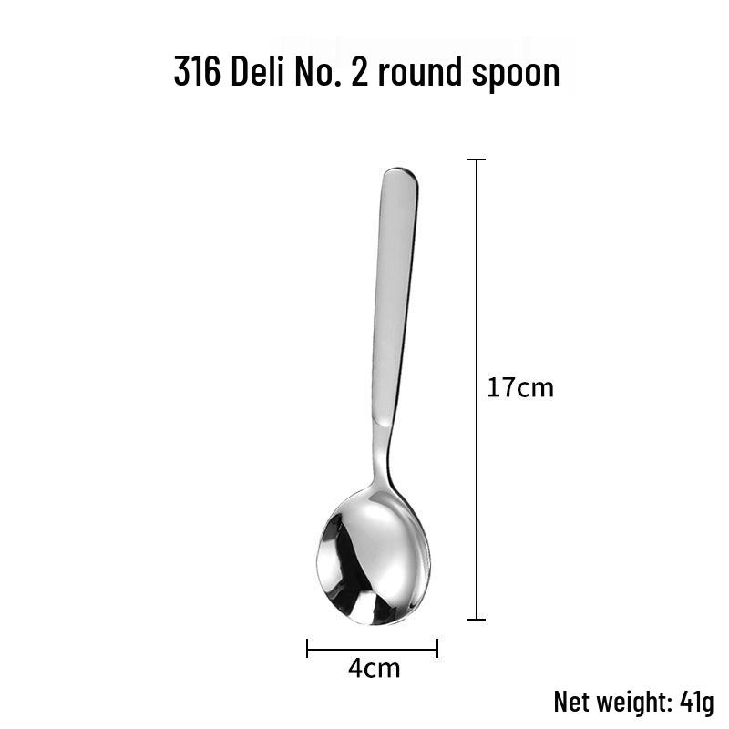 Набор столовых приборов из нержавеющей стали 316: Суповая ложка, Фруктовая вилка, Половник, Скребок для западной кухни