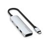 Hub USB-C Multiport - Satechi - Argent - 4K HDMI - 10Gbps - Power Delivery 100W