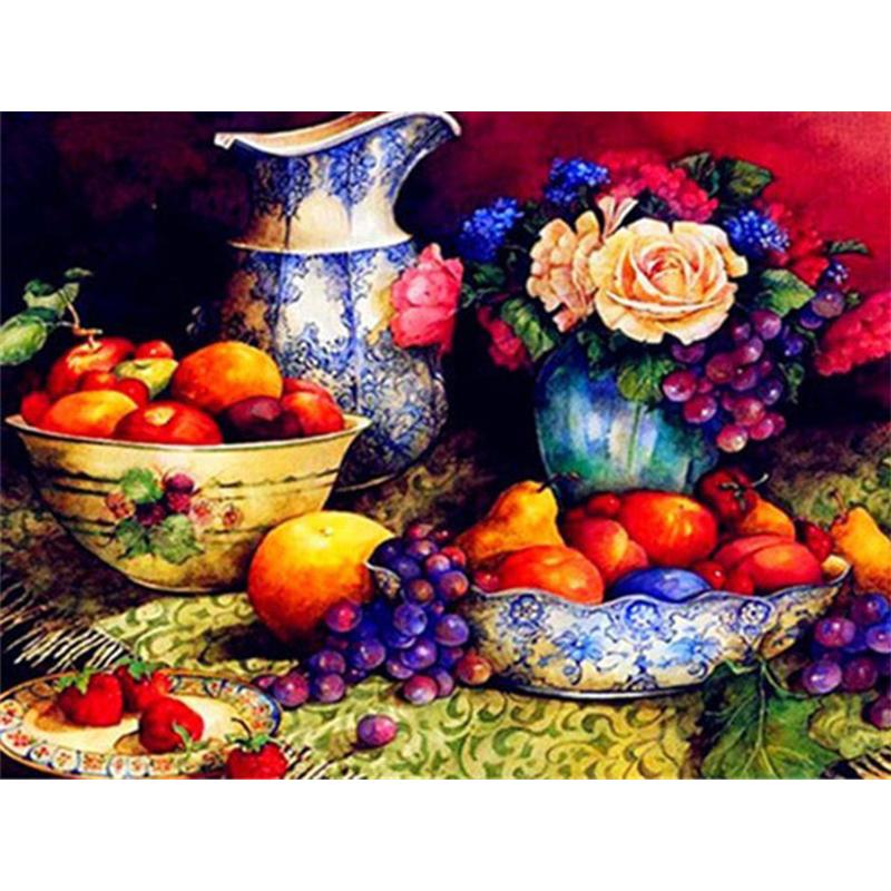 5D Diamond Painting Cross Stitch Fruit Picture With Rhinestone Diamond Mosaic Sale Full Round Drill  Embroidery