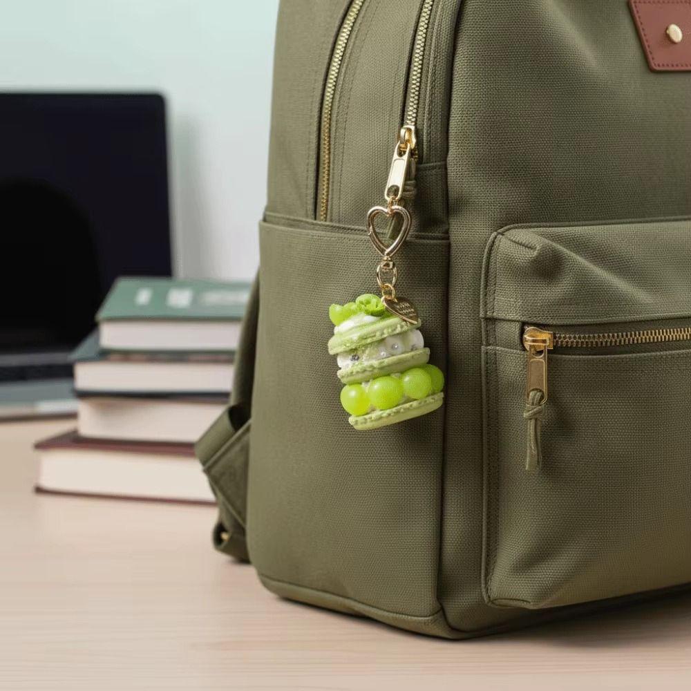 Simple Funny Fruit Dessert Pendant Simulation Food Keyring Fashion Cake Keychain  Best Friend Gift