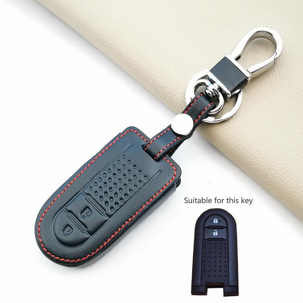 Модный кожаный чехол для автомобильного ключа Toyota Rush Daihatsu Tanto La600S La800S La610S Perodua Smart Case с брелоком на 2/4 кнопки
