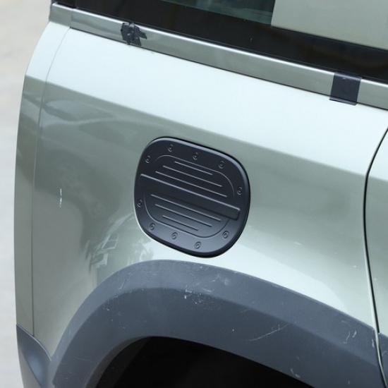 Matte Black Fuel Tank Gas Door Cover Trim For Land Rover Defender -24