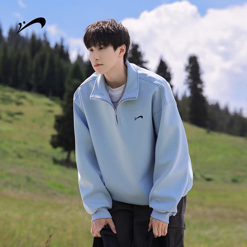 Guirenniao Men's Half-Zip Pullover Sweatshirt