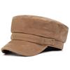 Metal Buckle Newsboy Cap Autumn Winter Octagonal Beret Hat Fashion Painter Hat  For Women