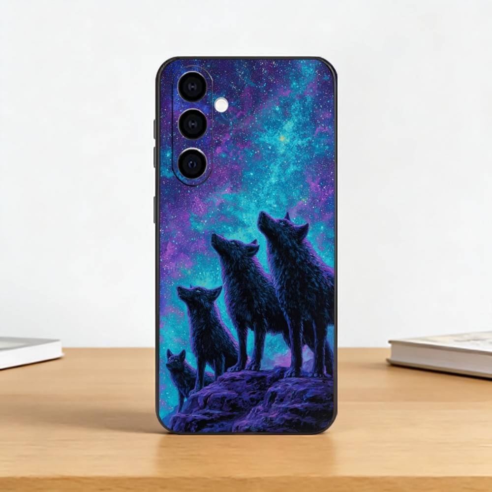 Чехол для телефона A-Alpha Sigma Wolf для Samsung Galaxy A73, A72, A71, A70, A53, A52, A51, Другие Мягкий черный чехол