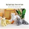 Lifelike Cat Plush Toy - Posing Kitten Doll for Home Decor & Gifts