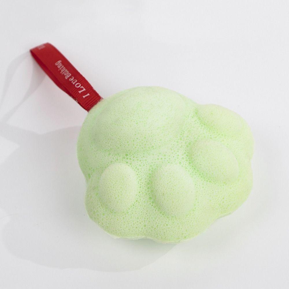 Scrubbing Baby Bath Sponge Bath Cartoon Washes The Earth Cat's Paw Shower Balls Bath Care