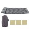 Grey Camping Sleeping Pad Ergonomic Design Foot Press Inflation Waterproof Nylon Sleeping Mat for Ca
