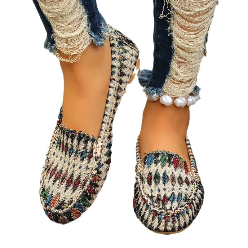 Весна Осень Новые женские туфли Модные удобные плоские повседневные нескользящие туфли для улицы Легкие женские туфли больших размеров