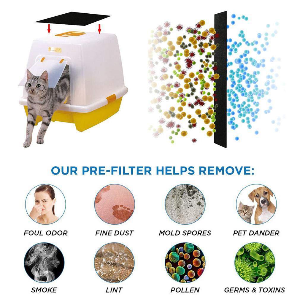 4/6Pcs Activated Carbon Filter For Pet Cat Litter Box Filter Cat Dog Kitten Deodorizing Filters Carbon Pack Deodorant Very Well