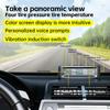 Solar TPMS Car Tire Pressure Alarm Device Auto Tyre Pressure Security Colorful Digital Display 4 External Sensors Tire Pressure Temperature Warning
