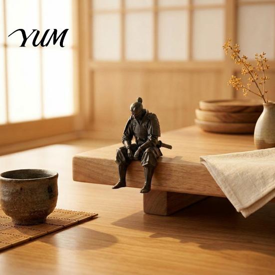 Warrior Statues for Home Decor 3D Printed Contemplative Figurine, Seated Edge Sitting Statue, Unique Resin Sculptures Table Desktop Ornament