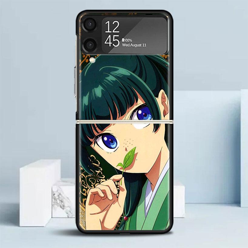 A-Apothecary D-Diaries Аниме Черная Обложка для Чехла Телефона Samsung Galaxy Z Flip 7 6 5 4 3 5G Flip7 Flip6 Flip5 Flip4 Flip3 Узор