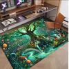 Sunset Landscape Theme Soft Crystal Velvet Rug Custom Name & Text Print Non Slip Floor Rug for Bedroom Living Room