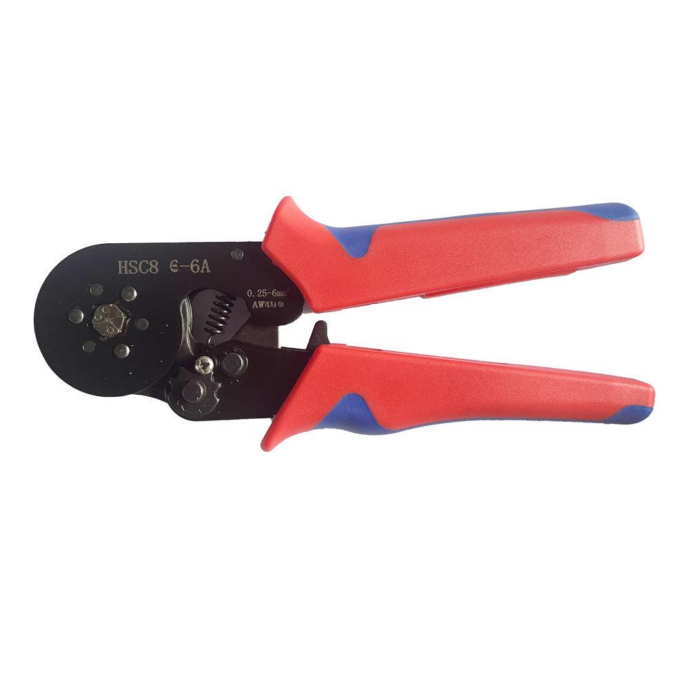 Hexagonal Mini Tube Crimping Pliers Set HSC8 6-6 - Multi-Function European Ratchet