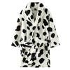 Kids Flannel Bathrobe Boys Girls Skin-friendly Soft and Comfortable Robe with Pockets