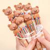 Office Supplies Stationery Student Writing Pens Cartoon Bear Ballpoint Pen Ten Color Ball Pen