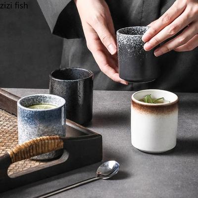 Винтажная керамическая кружка Креативная чашка без ручки для соуса Кофейная чашка для молока Чашки для завтрака Чашки для домашнего чая Чашки для воды
