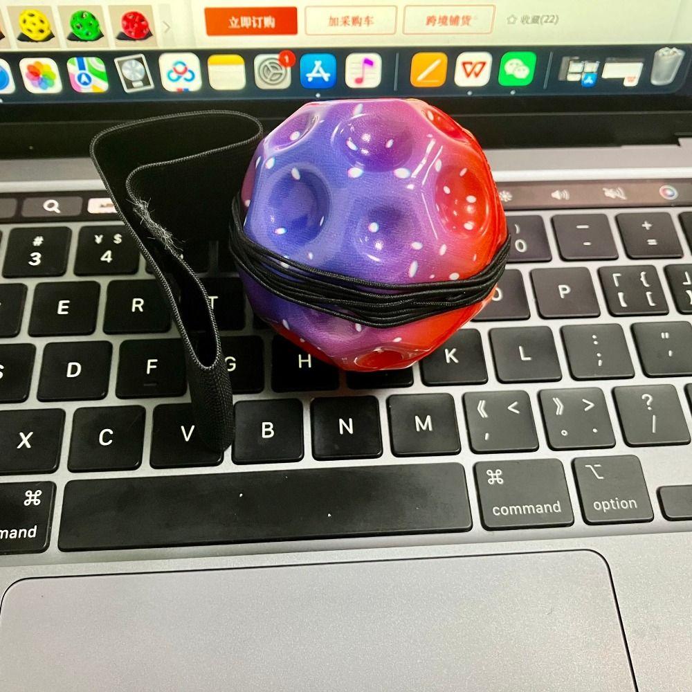 Hand Ball Game Wrist Return Rubber Ball Exercise Wrist Elastic Ball High Bouncing Ball  Kids Toy