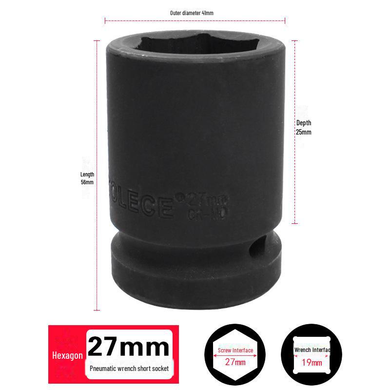 Пневматический шестигранный торцевой ключ Tolis Heavy-Duty Series 3/4 для шин 17-41 мм