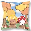 Cute Bear Bubu Dudu Pillowcase Kawaii Cartoon Animation Living Room Sofa Cushion Cover Bedroom Room Home Decoration Gift