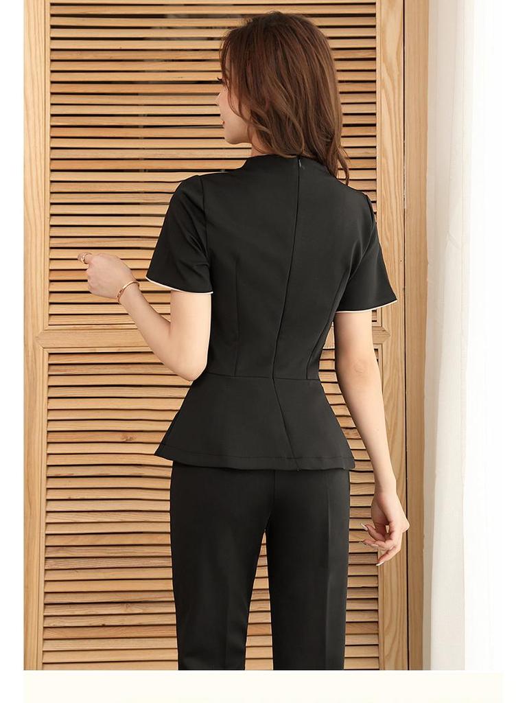 Chinese Style Women's Summer Uniform Dress for Spa Technicians