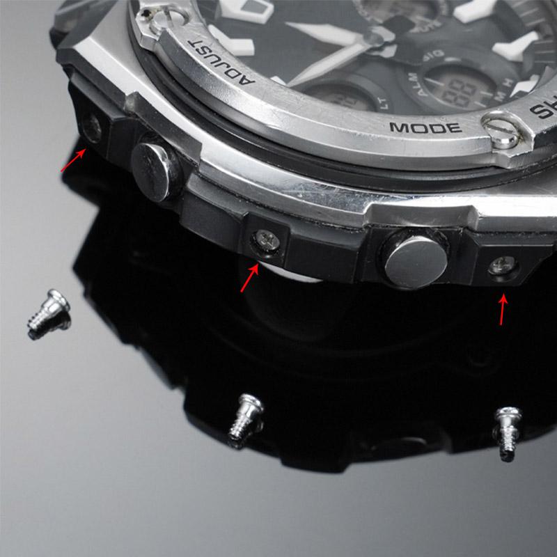 GST-S130 Боковой винт для Casio G-Shock GST-S130L GST-S110/S120/W130L/B100/W300 Серии Винт из нержавеющей стали Боковые крепежные винты