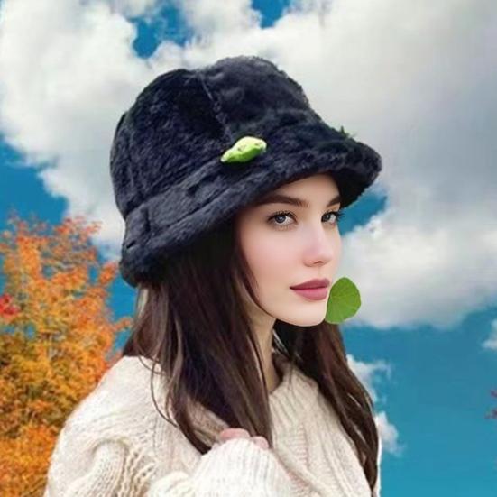 Зимняя панама мультяшный 3D дизайн лягушки утолщенная ветрозащитная теплая плюшевая шляпа рыбака женский аксессуар для активного отдыха
