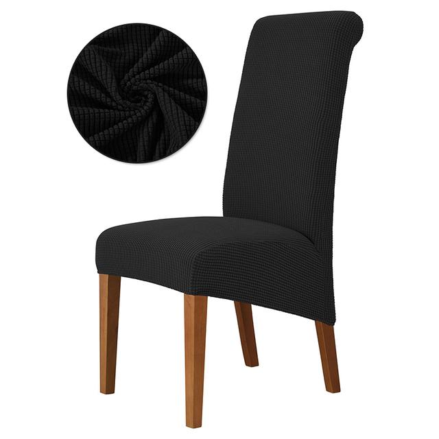 1 шт. эластичный чехол для стула размера Xl, чехлы для стульев большого размера, чехлы для сидений в европейском стиле с длинной спинкой для банкета в отеле