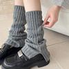 Женские гетры до середины икры крупной вязки в стиле Y2K для осени и зимы