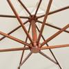 Cantilever Umbrella 350 cm Wooden Mast White