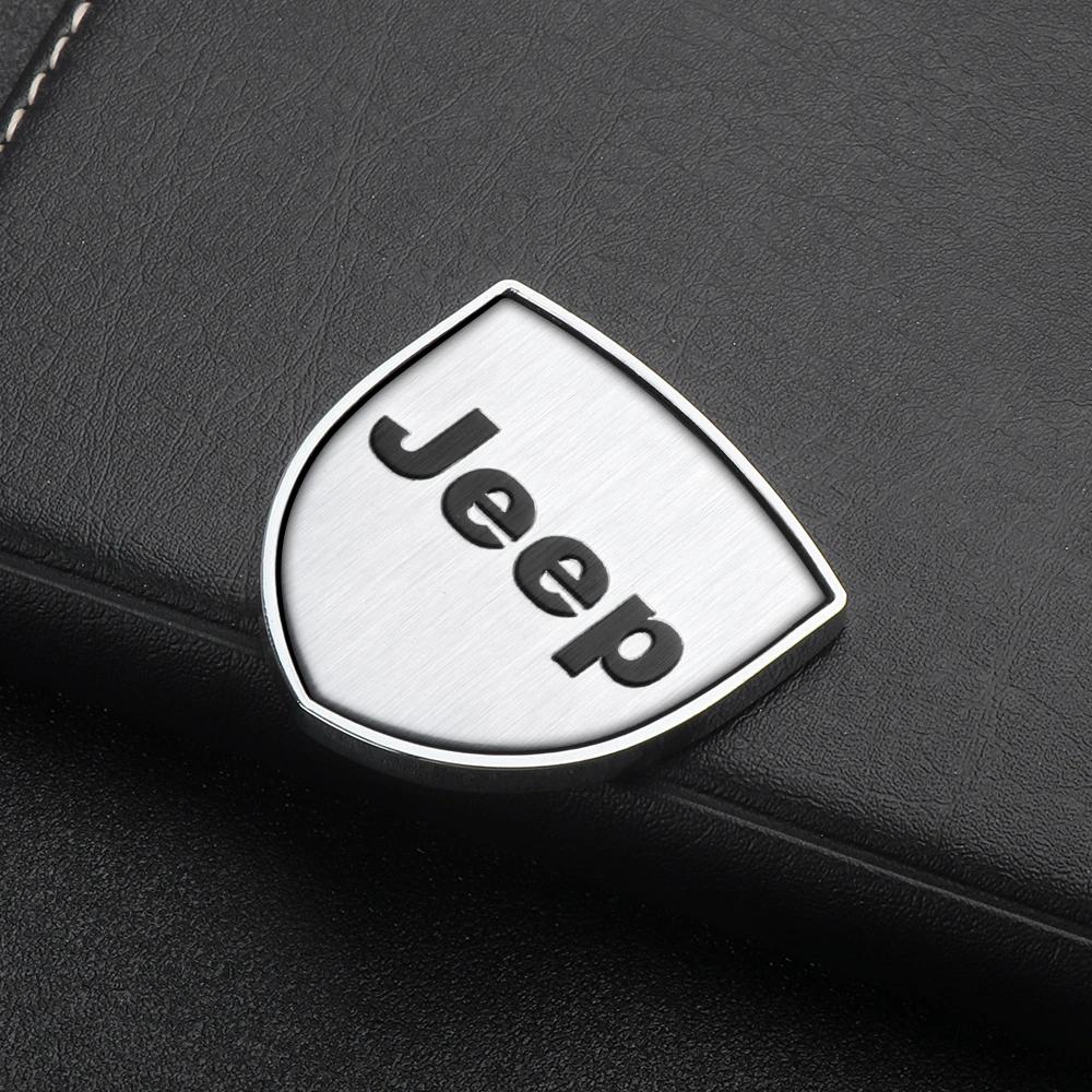 For Jeep 1/2pcs Car Metal Emblem Fender Side Body Tail Trunk Stickers For Jeep Renegade Wrangler Grand Patriot Renegade Trail