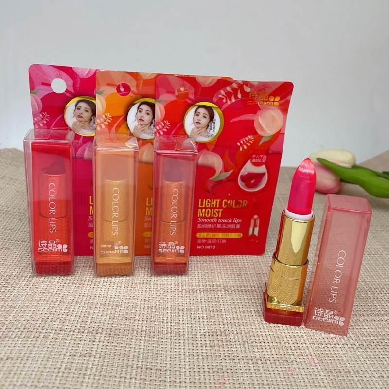 New Product: Moisturizing Jelly Temperature-Changing Lipstick, Transparent Natural Pink, Brightening, Bright Orange-Red, for Female Students