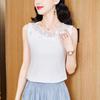Вышитый кружевом жилет на подтяжках для женской внутренней нижней рубашки на весну Новые топы для маленьких рубашек для верхней одежды