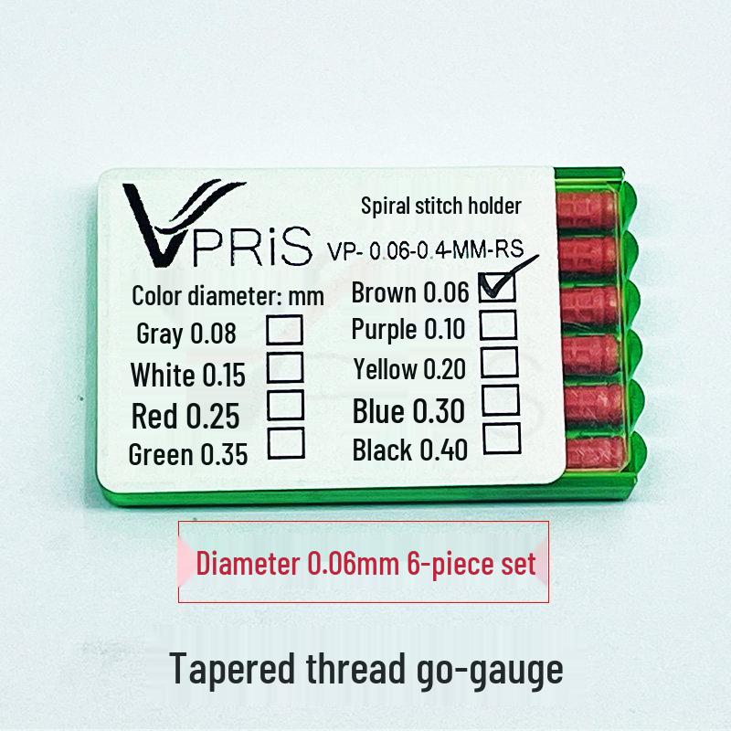 Резьбовая сверхтонкая стальная игла для чистки 0,05 мм для клапана калибра-пробки