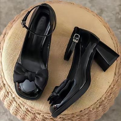 Женская обувь, летняя, новый стиль, верхняя одежда, удобная, нескользящая, женская обувь на высоком каблуке, модные туфли, маленькие кожаные туфли