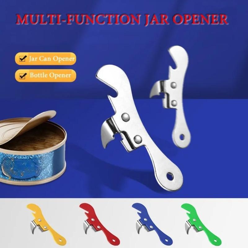 1PC Portable stainless steel can opener Beer bottle opener Tin can opener tool Kitchen tools Emergency Bottle Party1