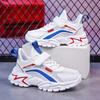 2025 Summer New Boys Shoes Medium and Large Children Boys Net Shoes Little White Shoes Students Breathable Net Surface Transportation