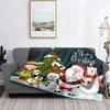 Home Decoration Plush Throw Sofa Blanket Bedspread Bed Fluffy Soft Blankets Decor Plaid Modern Halloween Merry Christmas Winter